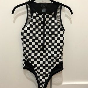 Teens Checkered Swimsuit